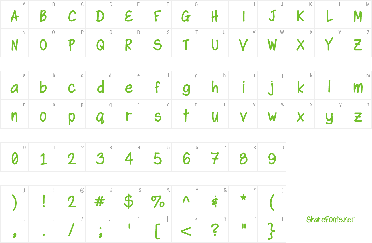 Font SwaggerBold preview